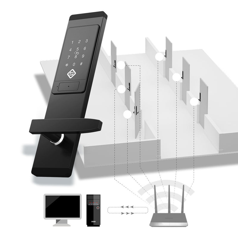 Serrure de porte intelligente à distance avec mot de passe