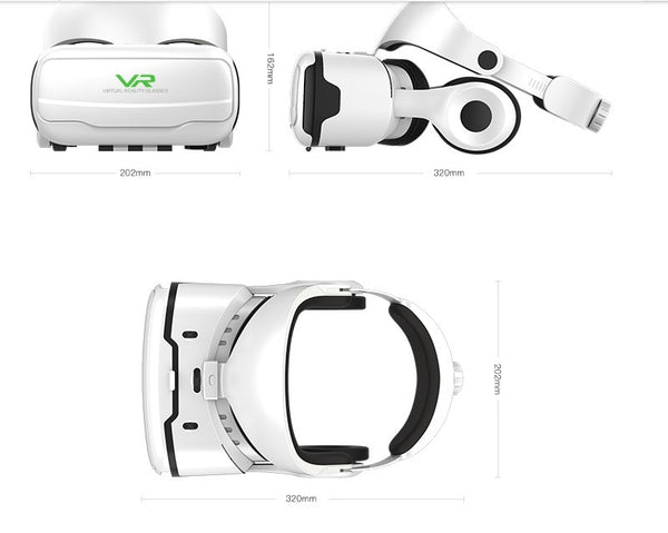 Lunettes de Réalité Virtuelle HD Avec Casque