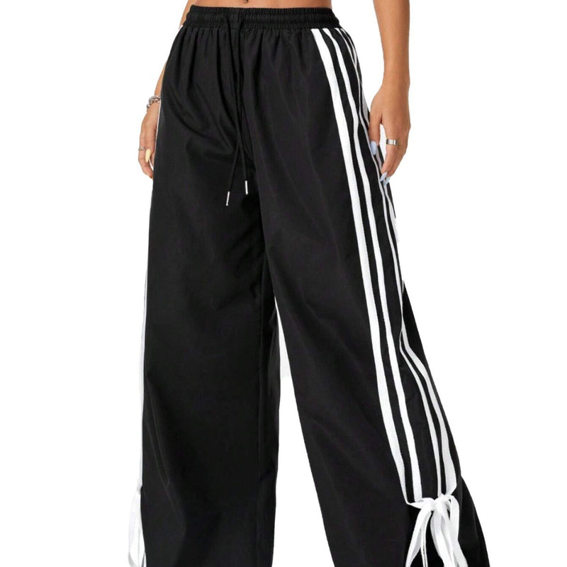 Pantalon taille haute à jambes larges Femmes Printemps Été Nouveau Style
