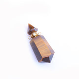 Pendentif chaîne bouteille de parfum en cristal naturel