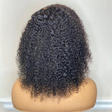 Kinky Curly Short Bob Dentelle Front Perruque de cheveux humains