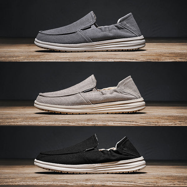 Chaussures en toile pour hommes grande taille