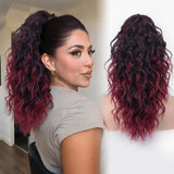 Perruque pour femmes bouclée ondulée extension de cheveux de