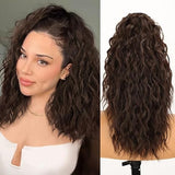 Perruque pour femmes bouclée ondulée extension de cheveux de