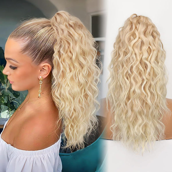 Perruque pour femmes bouclée ondulée extension de cheveux de