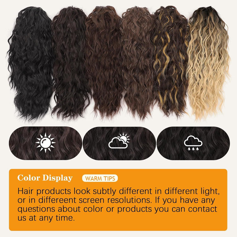 Perruque pour femmes bouclée ondulée extension de cheveux de