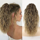 Perruque pour femmes bouclée ondulée extension de cheveux de
