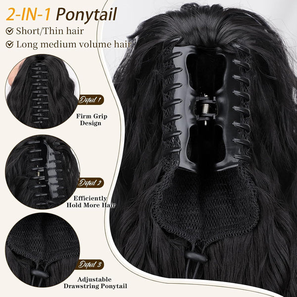 Perruque pour femmes bouclée ondulée extension de cheveux de