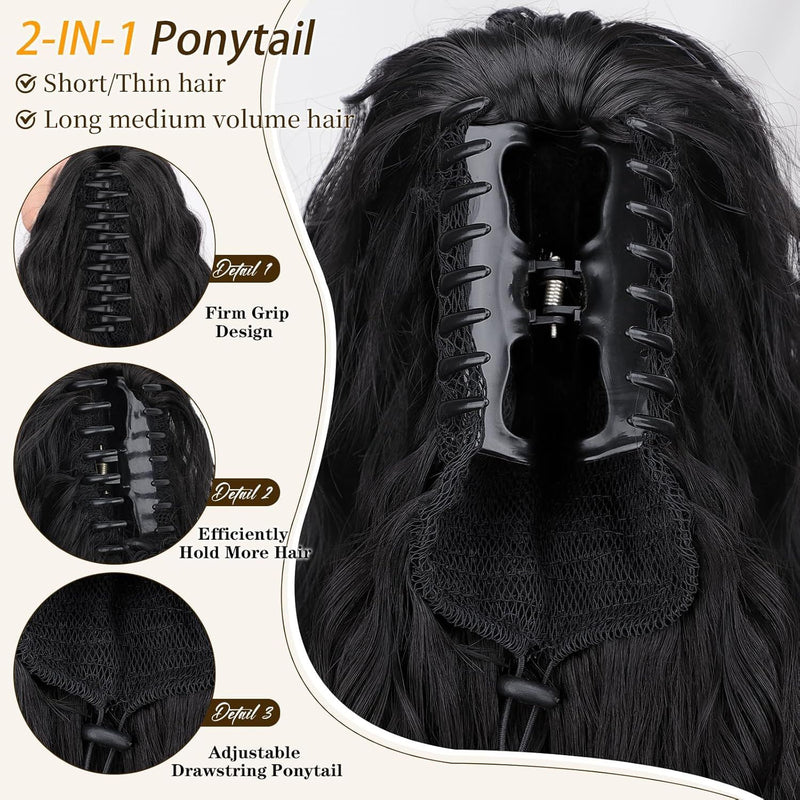 Perruque pour femmes bouclée ondulée extension de cheveux de
