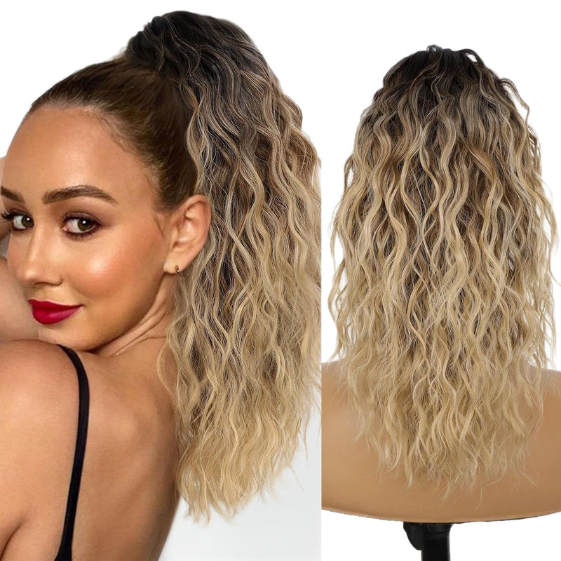Perruque pour femmes bouclée ondulée extension de cheveux de