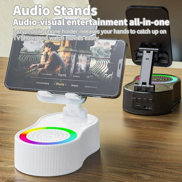 Nouveau Support de téléphone Portable avec lumière LDE, haut-parleur Bluetooth,