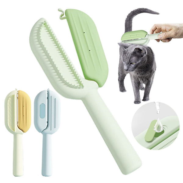 Brosse de toilettage 3-en-1 pour animaux avec réservoir d'eau