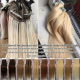 Ruban adhésif sur l’extension de cheveux Cuticule vierge Russe A