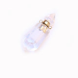 Pendentif chaîne bouteille de parfum en cristal naturel