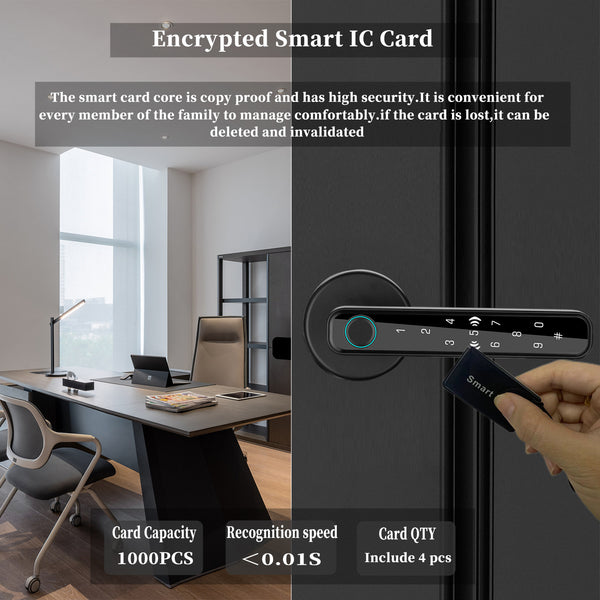 Serrure à empreinte digitale à semi-conducteur intelligent