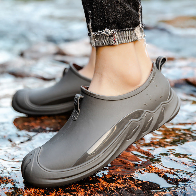Personnalité de la mode Nouveau Bottes de pluie Short Hommes