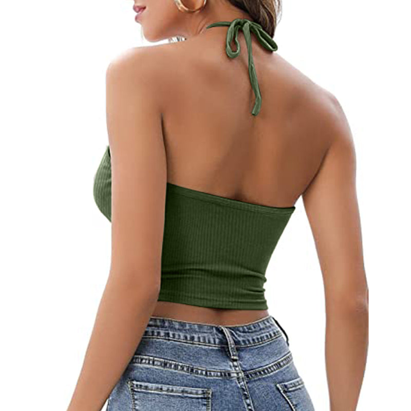Camisole Halter Vest Femmes Été Sexy