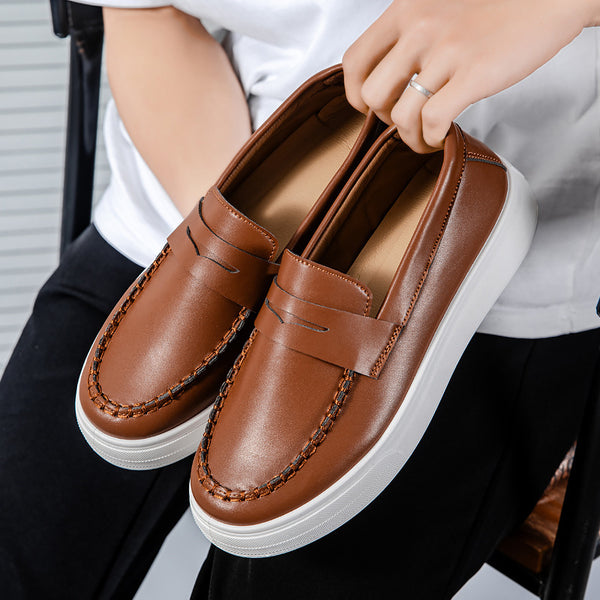 Chaussures en cuir décontractées de mode de style britannique