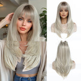 Cheveux Frange Droite Orange Or Clai