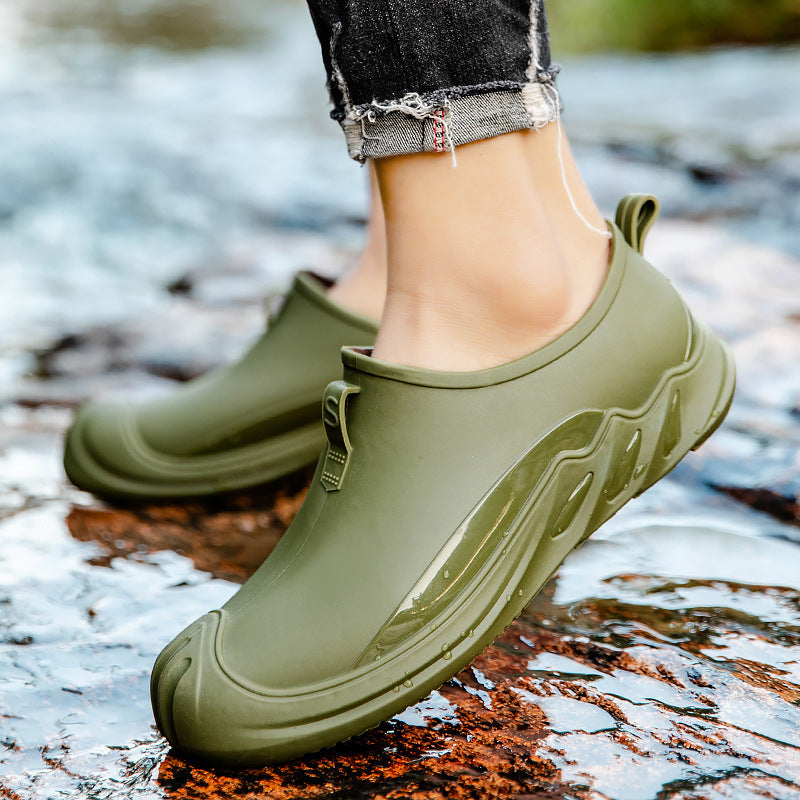 Personnalité de la mode Nouveau Bottes de pluie Short Hommes